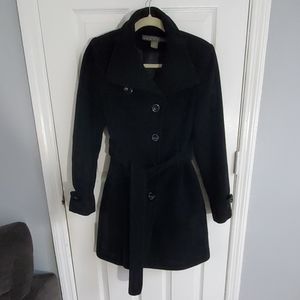 Beautiful black wool coat jacket size small